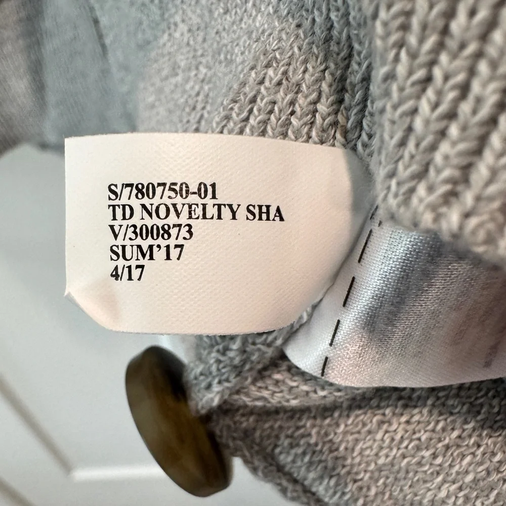 NWT Banana Republic Cardigan Sweater Men’s Large Gray Shawl Neck Button Up